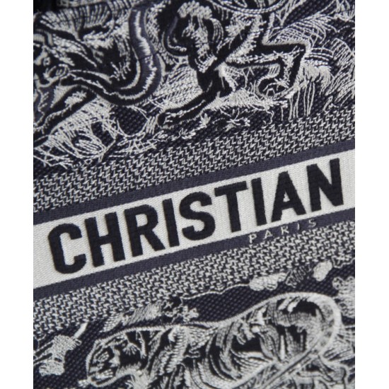Fake Christian Dior Small Dior Book Tote Black Replica