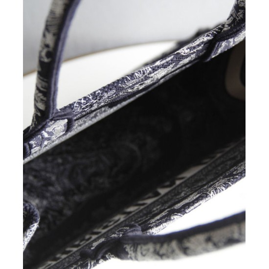 Fake Christian Dior Small Dior Book Tote Black Replica