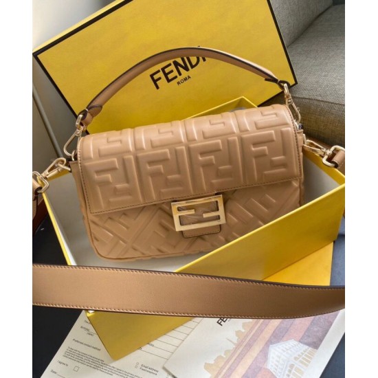 Replica Baguette Leather Bag 8BR600 Apricot