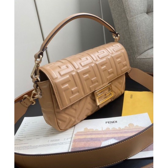 Replica Baguette Leather Bag 8BR600 Apricot