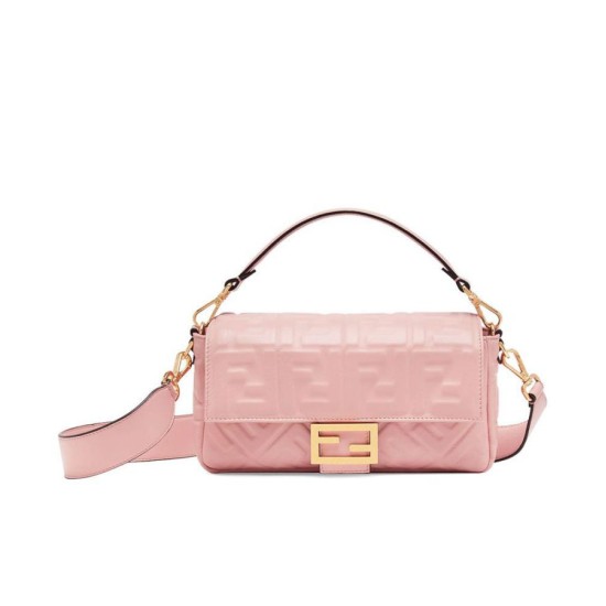 Best Replica Baguette Leather Bag 8BR600 Pink Knockoff