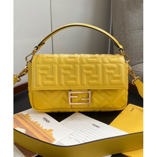 Replica Baguette Leather Bag 8BR600 Yellow