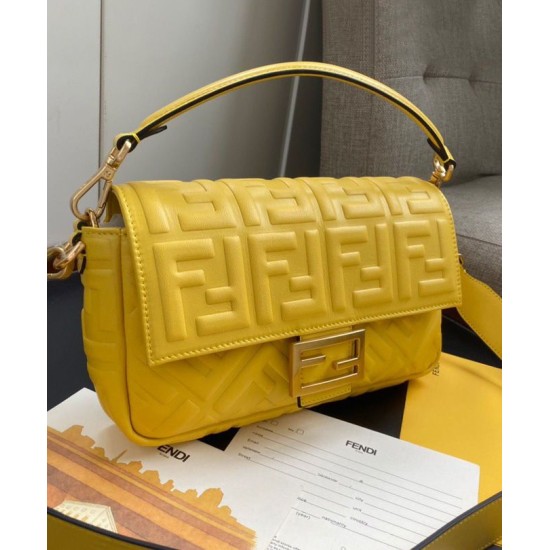 Replica Baguette Leather Bag 8BR600 Yellow