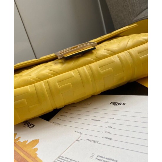 Replica Baguette Leather Bag 8BR600 Yellow
