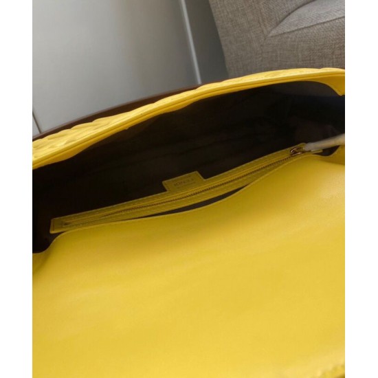 Replica Baguette Leather Bag 8BR600 Yellow