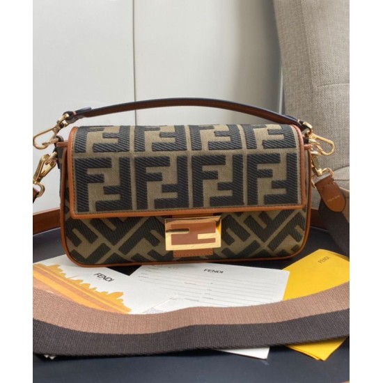 Replica Baguette FF Canvas Bag 8BR600 Coffee