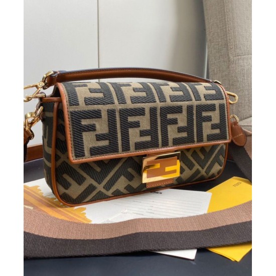 Replica Baguette FF Canvas Bag 8BR600 Coffee