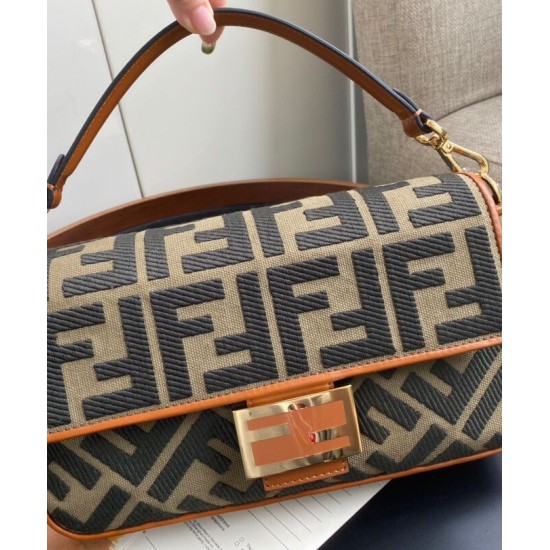Replica Baguette FF Canvas Bag 8BR600 Coffee