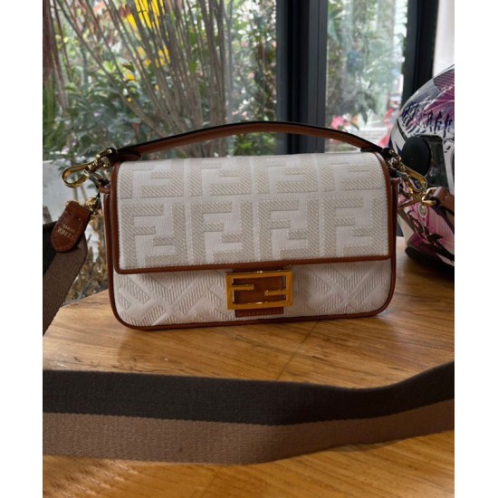 Replica Baguette FF Canvas Bag 8BR600 Cream