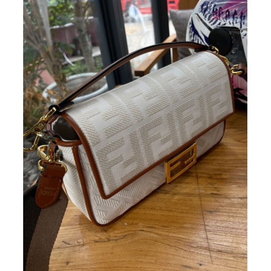 Replica Baguette FF Canvas Bag 8BR600 Cream