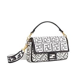 Replica Nappa Leather FF Print Bag Black