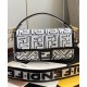 Replica Nappa Leather FF Print Bag Black