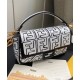 Replica Nappa Leather FF Print Bag Black