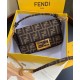 Fake Mini Baguette Fabric Bag 8BS0171 Coffee Replica