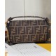 Fake Mini Baguette Fabric Bag 8BS0171 Coffee Replica