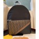 Fake Nylon Backpack 7VZ042 Coffee Replica
