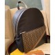 Fake Nylon Backpack 7VZ042 Coffee Replica
