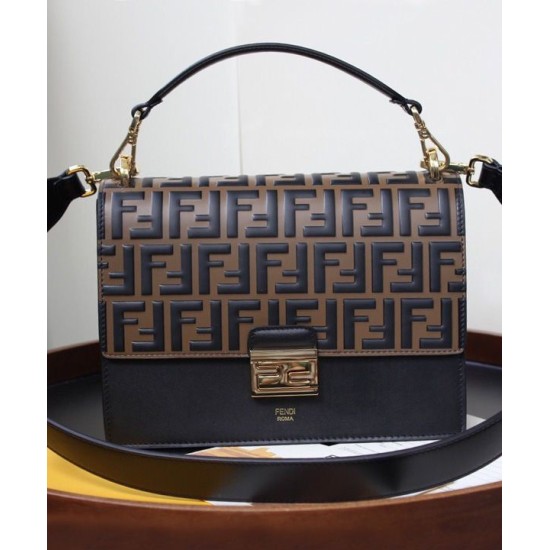 Replica Kan I Leather Bag 8BT315 Coffee