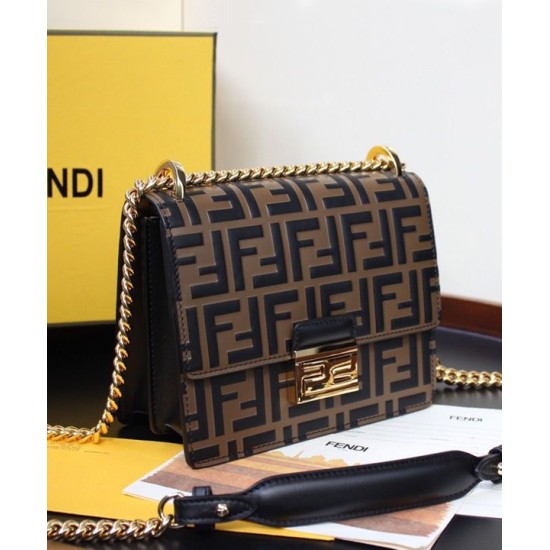 Fake Kan I Small Leather Bag 8M0417 Coffee Replica
