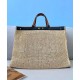 Replica Peekaboo X-Tote Raffia Bag 8BH374 Apricot