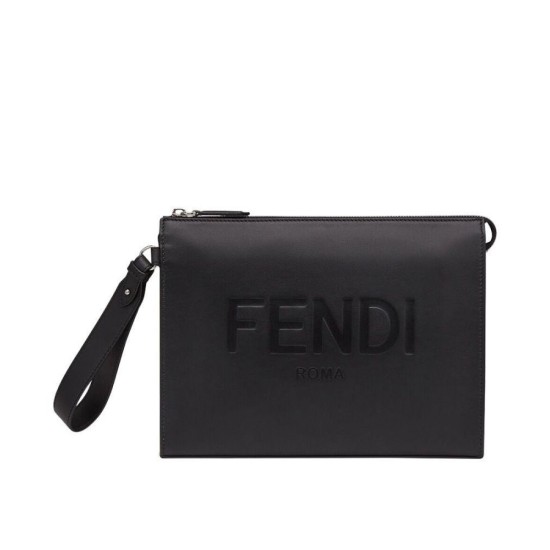 Replica Flat Pouch 7VA491 Black