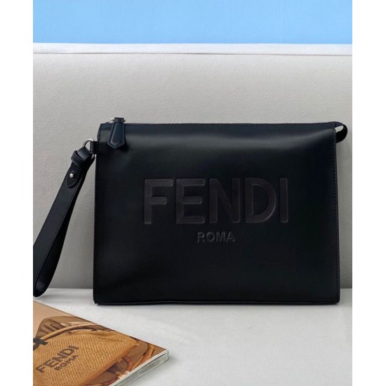 Replica Flat Pouch 7VA491 Black