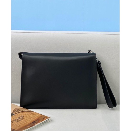 Replica Flat Pouch 7VA491 Black