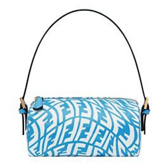Replica Mini FF Vertigo Canvas Shoulder Bag 8BS050 Blue
