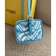 Replica Mini FF Vertigo Canvas Shoulder Bag 8BS050 Blue