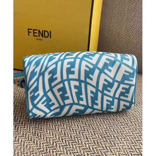 Replica Mini FF Vertigo Canvas Shoulder Bag 8BS050 Blue