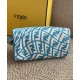 Replica Mini FF Vertigo Canvas Shoulder Bag 8BS050 Blue