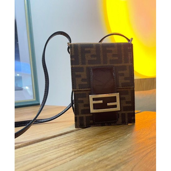 Replica Mini FF Vertigo Bag Coffee