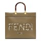 Replica Sunshine Medium Leather And Elaphe Shopper 8BH386 Khaki