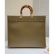 Replica Sunshine Medium Leather And Elaphe Shopper 8BH386 Khaki