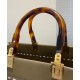 Replica Sunshine Medium Leather And Elaphe Shopper 8BH386 Khaki