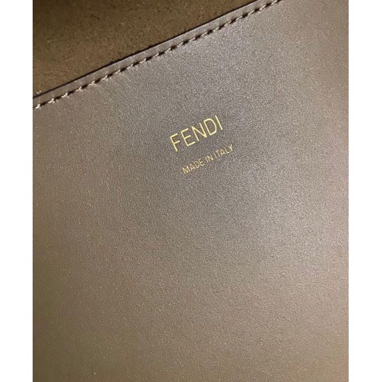Replica Sunshine Medium Leather And Elaphe Shopper 8BH386 Khaki