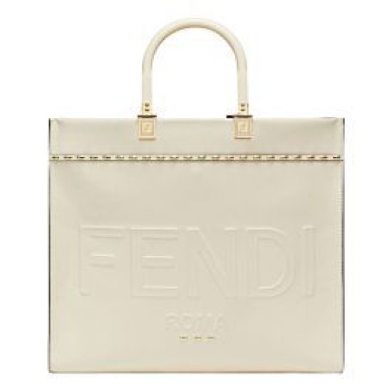 Replica Sunshine Medium Leather Shopper 8BH386 Cream