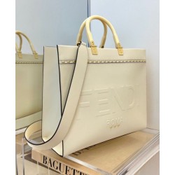 Replica Sunshine Medium Leather Shopper 8BH386 Cream