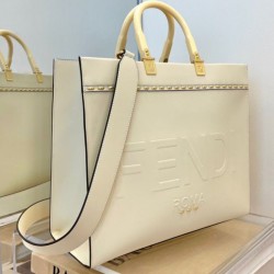 Replica Sunshine Medium Leather Shopper 8BH386 Cream