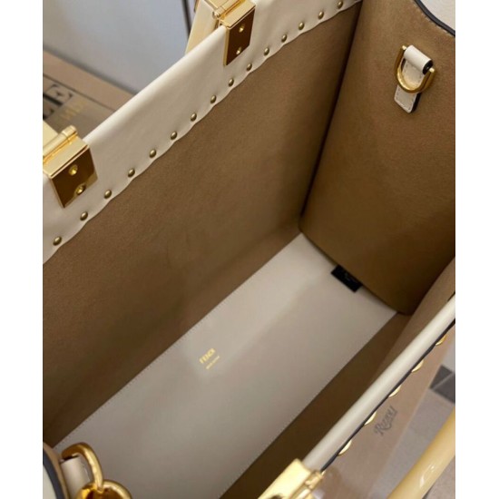 Replica Sunshine Medium Leather Shopper 8BH386 Cream