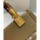 Replica Mini Sunshine Shopper Leather And Elaphe Bag 8BS051 Khaki