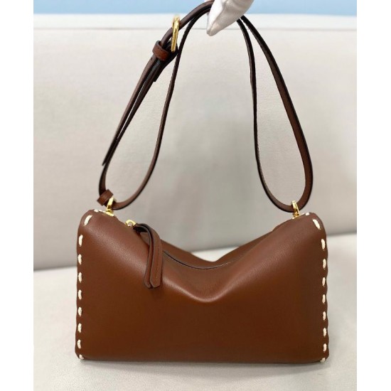 Replica Triangle Mini Handbag 8BS053 Dark Coffee