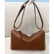 Replica Triangle Mini Handbag 8BS053 Dark Coffee