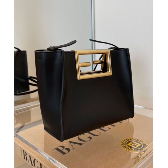 Replica Way Small Leather Bag 8BS054 Black