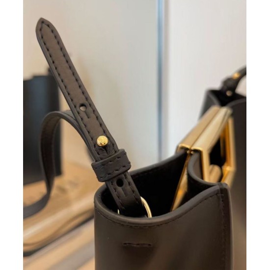 Replica Way Small Leather Bag 8BS054 Black