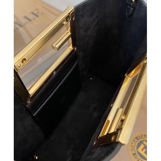 Replica Way Small Leather Bag 8BS054 Black