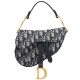 Replica Christian Dior Mini Saddle Bag M0447 Black