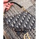 Replica Christian Dior Mini Saddle Bag M0447 Black