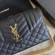 Fake YSL Saint Laurent Monogram Envelope Chain Woc Wallet White Replica