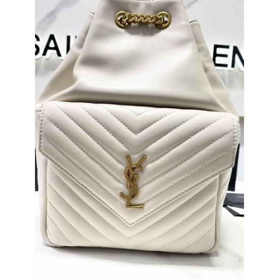 Replica YSL Saint Laurent Joe backpack White